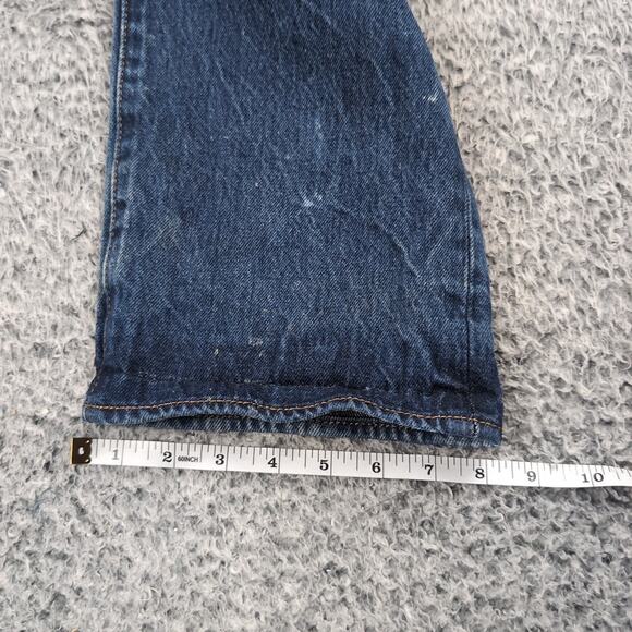 Levi's 501 Jeans Men 38x34 Blue Straight Leg Rocker Denim Stretch Grunge Pants - Picture 9 of 10